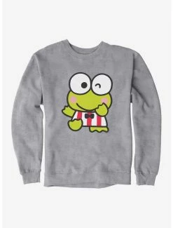 Discount 🔥 Keroppi Winking Sweatshirt 😉 -Cheap Sanrio Store 19358800 hi 1