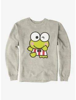 Discount 🔥 Keroppi Winking Sweatshirt 😉 -Cheap Sanrio Store 19358814 hi