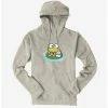 Best Pirce 🔔 Keroppi & Teru Teru Sitting Hoodie 👍 -Cheap Sanrio Store 19359269 hi
