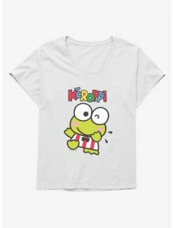 Outlet 🧨 Keroppi All Smiles 👧 Girls T-Shirt Plus Size 😉 -Cheap Sanrio Store 19359449 hi