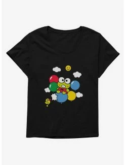 Coupon ⭐ Keroppi Balloon Escape 👧 Girls T-Shirt Plus Size 🧨 -Cheap Sanrio Store 19359458 hi