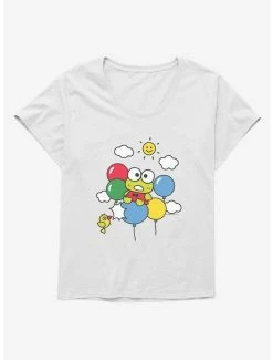 Coupon ⭐ Keroppi Balloon Escape 👧 Girls T-Shirt Plus Size 🧨 -Cheap Sanrio Store 19359486 hi
