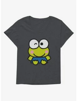 Best Pirce 🧨 Keroppi Cheers 👧 Girls T-Shirt Plus Size 🌟 -Cheap Sanrio Store 19359504 hi