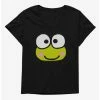 Coupon 💯 Keroppi Face Icon 👧 Girls T-Shirt Plus Size 🎁 -Cheap Sanrio Store 19359568 hi