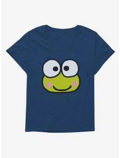 Coupon 💯 Keroppi Face Icon 👧 Girls T-Shirt Plus Size 🎁 -Cheap Sanrio Store 19359587 hi