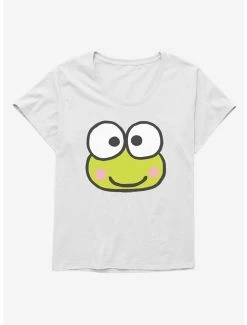 Coupon 💯 Keroppi Face Icon 👧 Girls T-Shirt Plus Size 🎁 -Cheap Sanrio Store 19359596 hi