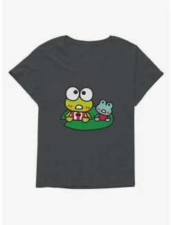 Discount 🧨 Keroppi & Kokero Sitting 👧 Girls T-Shirt Plus Size 👍 -Cheap Sanrio Store 19359687 hi