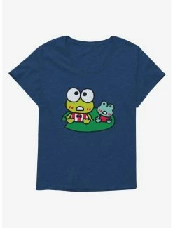 Discount 🧨 Keroppi & Kokero Sitting 👧 Girls T-Shirt Plus Size 👍