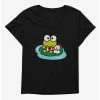 Hot Sale 🥰 Keroppi & Teru Teru Sitting 👧 Girls T-Shirt Plus Size 👍 -Cheap Sanrio Store 19359861 hi