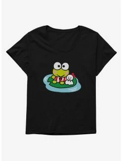 Hot Sale 🥰 Keroppi & Teru Teru Sitting 👧 Girls T-Shirt Plus Size 👍