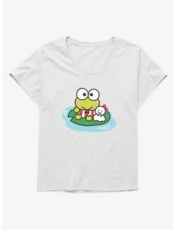 Hot Sale 🥰 Keroppi & Teru Teru Sitting 👧 Girls T-Shirt Plus Size 👍 -Cheap Sanrio Store 19359888 hi