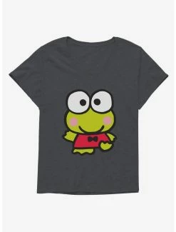 Coupon 👍 Keroppi Waving 👧 Girls T-Shirt Plus Size 🥰 -Cheap Sanrio Store 19359943 hi 1