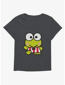 Best reviews of 🔔 Keroppi Waving Stripes 👧 Girls T-Shirt Plus Size ✨ -Cheap Sanrio Store 19359970 hi