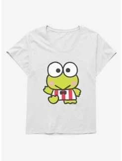 Best reviews of 🔔 Keroppi Waving Stripes 👧 Girls T-Shirt Plus Size ✨ -Cheap Sanrio Store 19359988 hi