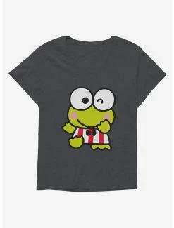 Budget 😀 Keroppi Winking 👧 Girls T-Shirt Plus Size 🌟 -Cheap Sanrio Store 19360016 hi