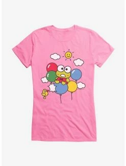 Flash Sale 💯 Keroppi Balloon Escape 👧 Girls T-Shirt ✔️ -Cheap Sanrio Store 19360132 hi