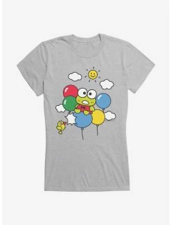Flash Sale 💯 Keroppi Balloon Escape 👧 Girls T-Shirt ✔️ -Cheap Sanrio Store 19360139 hi