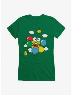 Flash Sale 💯 Keroppi Balloon Escape 👧 Girls T-Shirt ✔️ -Cheap Sanrio Store 19360146 hi