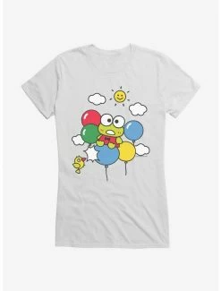 Flash Sale 💯 Keroppi Balloon Escape 👧 Girls T-Shirt ✔️ -Cheap Sanrio Store 19360160 hi