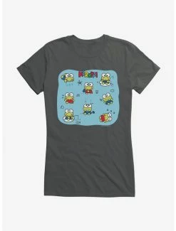Discount 😍 Keroppi Happy Vibes 👧 Girls T-Shirt 🎉 -Cheap Sanrio Store 19360370 hi 1