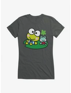 Hot Sale ⌛ Keroppi & Kokero Smiling 👧 Girls T-Shirt 🌟 -Cheap Sanrio Store 19360468 hi