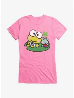 Hot Sale ⌛ Keroppi & Kokero Smiling 👧 Girls T-Shirt 🌟 -Cheap Sanrio Store 19360475 hi