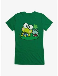 Hot Sale ⌛ Keroppi & Kokero Smiling 👧 Girls T-Shirt 🌟 -Cheap Sanrio Store 19360489 hi