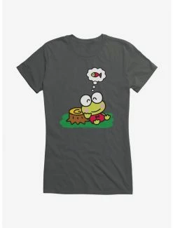 Promo 🎉 Keroppi Outdoor Thinking 👧 Girls T-Shirt 🔔 -Cheap Sanrio Store 19360566 hi