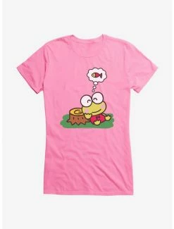 Promo 🎉 Keroppi Outdoor Thinking 👧 Girls T-Shirt 🔔 -Cheap Sanrio Store 19360573 hi
