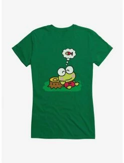 Promo 🎉 Keroppi Outdoor Thinking 👧 Girls T-Shirt 🔔
