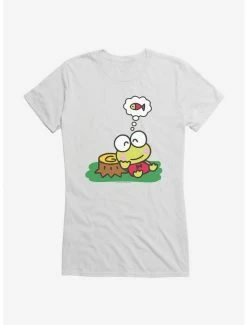 Promo 🎉 Keroppi Outdoor Thinking 👧 Girls T-Shirt 🔔 -Cheap Sanrio Store 19360601 hi