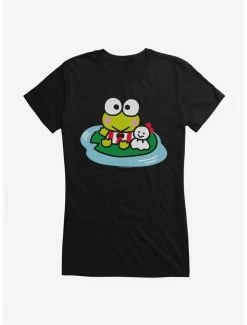 Promo 🎉 Keroppi & Teru Teru Sitting 👧 Girls T-Shirt ✨ -Cheap Sanrio Store 19360657 hi