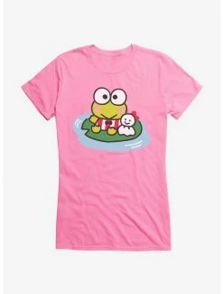Promo 🎉 Keroppi & Teru Teru Sitting 👧 Girls T-Shirt ✨ -Cheap Sanrio Store 19360671 hi