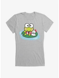 Promo 🎉 Keroppi & Teru Teru Sitting 👧 Girls T-Shirt ✨ -Cheap Sanrio Store 19360678 hi