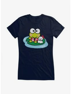 Promo 🎉 Keroppi & Teru Teru Sitting 👧 Girls T-Shirt ✨ -Cheap Sanrio Store 19360692 hi