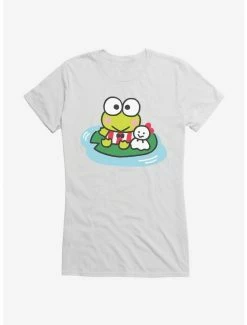 Promo 🎉 Keroppi & Teru Teru Sitting 👧 Girls T-Shirt ✨ -Cheap Sanrio Store 19360699 hi