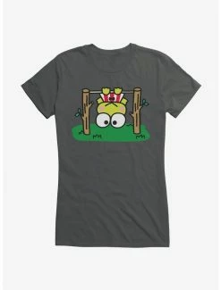 Deals 😉 Keroppi Upside Down 👧 Girls T-Shirt 🔔