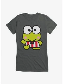 Best Sale ⌛ Keroppi Waving Stripes 👧 Girls T-Shirt 🥰 -Cheap Sanrio Store 19360804 hi