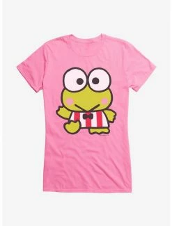 Best Sale ⌛ Keroppi Waving Stripes 👧 Girls T-Shirt 🥰 -Cheap Sanrio Store 19360811 hi