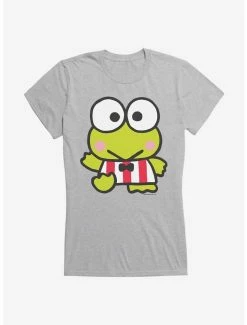 Best Sale ⌛ Keroppi Waving Stripes 👧 Girls T-Shirt 🥰 -Cheap Sanrio Store 19360818 hi