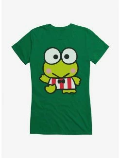 Best Sale ⌛ Keroppi Waving Stripes 👧 Girls T-Shirt 🥰 -Cheap Sanrio Store 19360825 hi