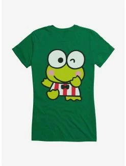 Promo 🔔 Keroppi Winking 👧 Girls T-Shirt 🎉 -Cheap Sanrio Store 19360881 hi