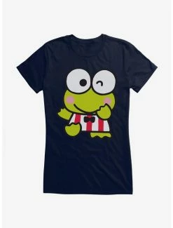 Promo 🔔 Keroppi Winking 👧 Girls T-Shirt 🎉 -Cheap Sanrio Store 19360888 hi