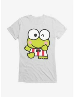Promo 🔔 Keroppi Winking 👧 Girls T-Shirt 🎉 -Cheap Sanrio Store 19360895 hi