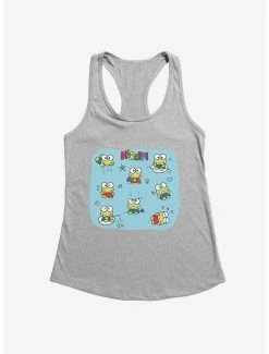 Best Pirce 🔔 Keroppi Happy Vibes 👧 Girls Tank 😉 -Cheap Sanrio Store 19361161 hi