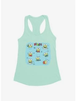 Best Pirce 🔔 Keroppi Happy Vibes 👧 Girls Tank 😉
