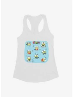 Best Pirce 🔔 Keroppi Happy Vibes 👧 Girls Tank 😉 -Cheap Sanrio Store 19361189 hi