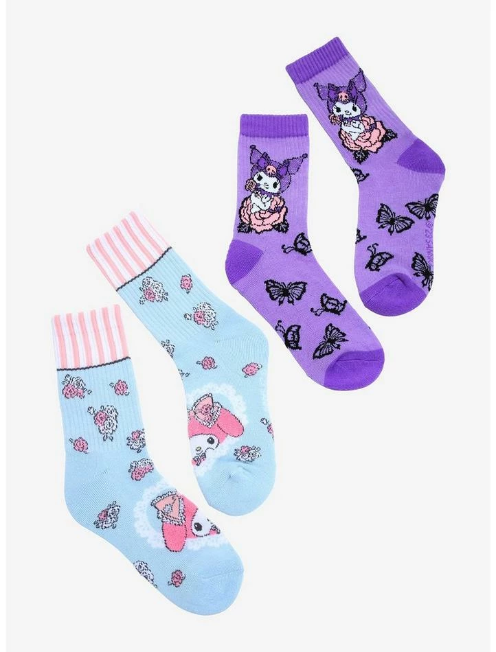 Deals 🛒 My Melody & Kuromi Roses Crew 🧦 Socks 2 Pair 🤩 3 Deals 🛒 My Melody & Kuromi Roses Crew 🧦 Socks 2 Pair 🤩