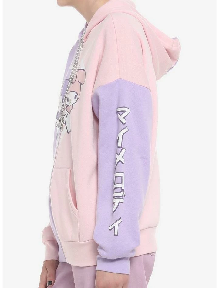 Cheapest โ My Melody & Kuromi Pastel Split ๐ง Girls Hoodie ๐ 7 Cheapest โ My Melody & Kuromi Pastel Split ๐ง Girls Hoodie ๐ - Image 5