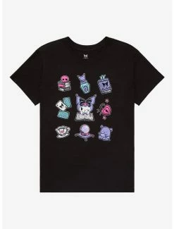 Best deal 🔔 Kuromi Fortune Teller Icons Boyfriend Fit 👧 Girls T-Shirt 👍